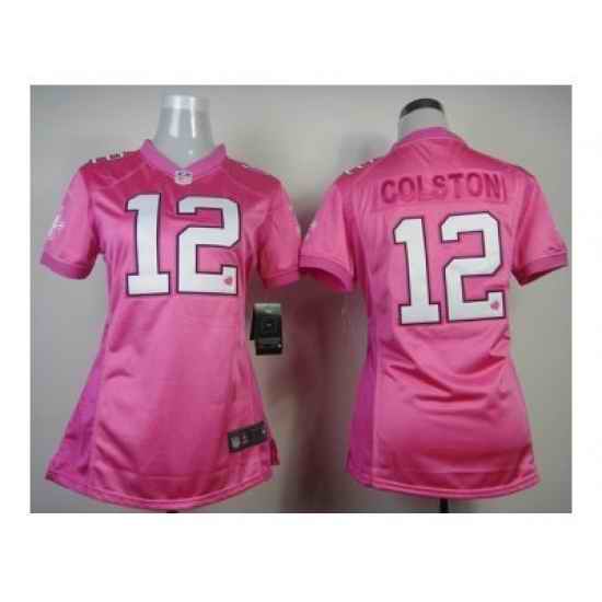 NEW women jerseys new orleans saints #12 colston pink(love)